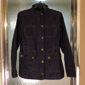 Boden waxed leather moto jacket